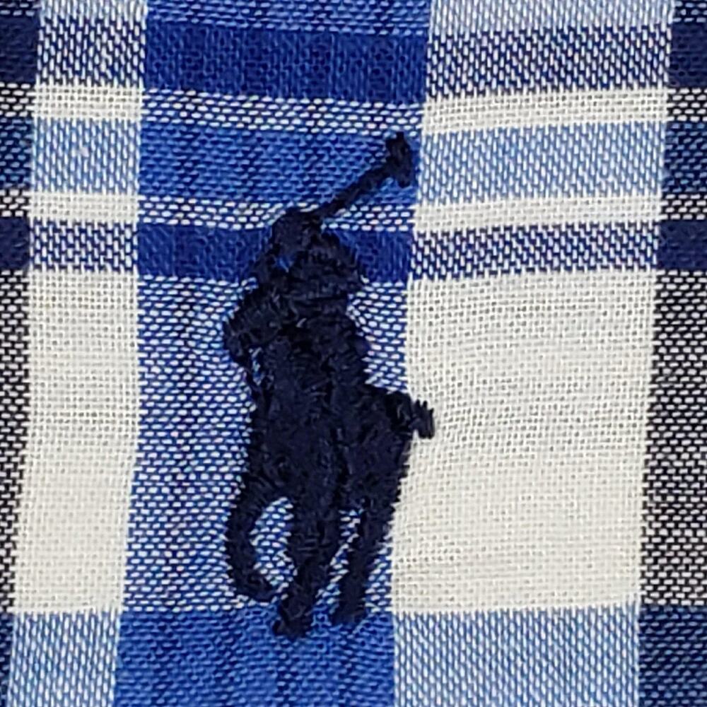 Polo Ralph Lauren Shirt Oxford Button Down LS Men’s Size Small S Blue Plaid - Picture 4 of 9